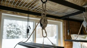 Programmable digital timer used as a grow light accessory to manage photoperiods during short Canadian winter days.