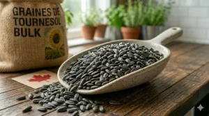 High-quality, clean sunflower microgreens seeds bulk texture.
