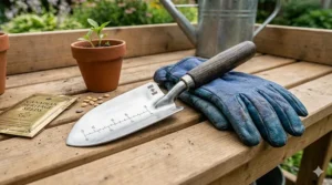 Rust-resistant garden trowel coating for damp Canadian climates.