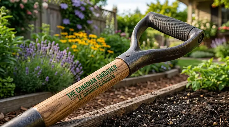 High-quality steel garden shovel for digging and landscaping in Canadian soil. best garden shovel