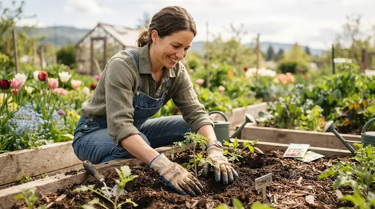 Durable, washable gardening gloves for Canadian gardening seasons.