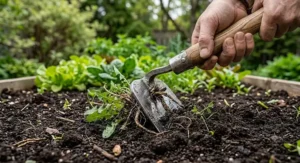 Properly cleaning and storing your best garden hoe.